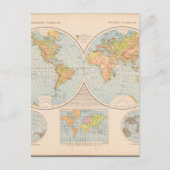 Matured World Map 28 Postkarte (Vorderseite)