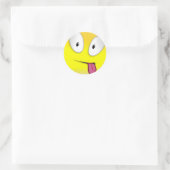 Maturity Smilie Runder Aufkleber (Tasche)