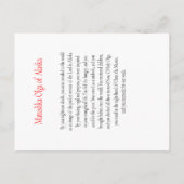 Matushka Olga von Alaska Gebet Card Postkarte (Rückseite)