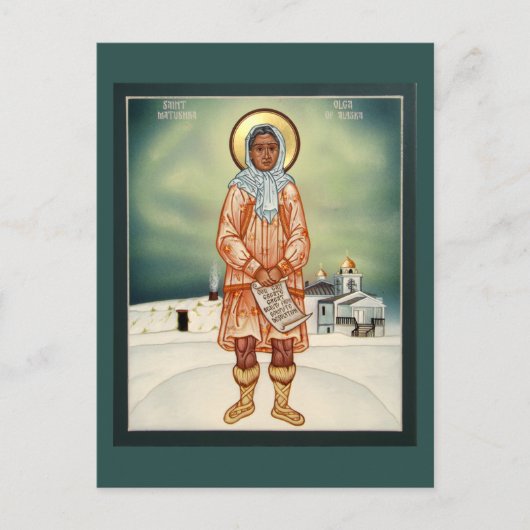 Matushka Olga von Alaska Gebetskarte Postkarte (Vorderseite)