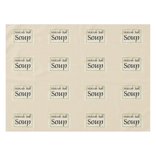 Matzah-Ball-Suppe Tischdecke (Vorderseite (Horizontal))