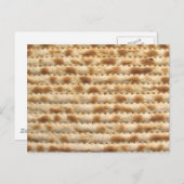Matzah Biscuit Brot Postkarte (Vorne/Hinten)