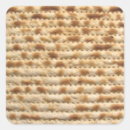 Matzah Biscuit Brot Quadratischer Aufkleber