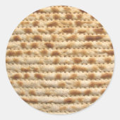 Matzah Biscuit Brot Runder Aufkleber (Vorderseite)