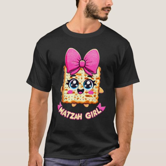 Matzah Girl Afikoman Happy Passover T-Shirt (Vorderseite)