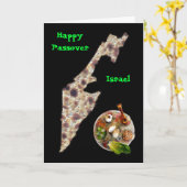 Matzah Israel & Seder Plate Karte (Gelbe Blume)