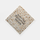 Matzah Jewish Family Passover Seder Serviette (Ecke)