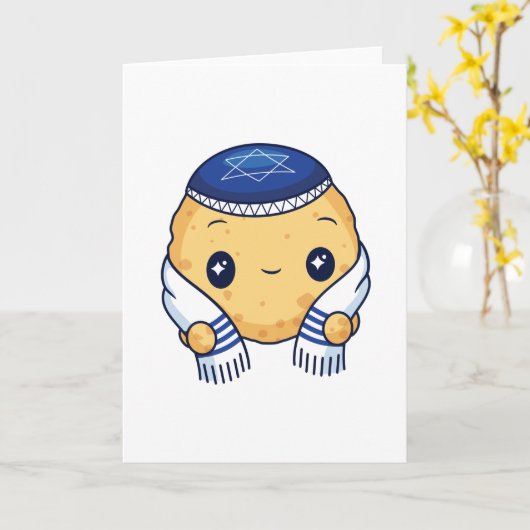 Matzah Karte (Gelbe Blume)