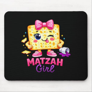 Matzah Mädchen Happy Ver Jüdischer Pessach Seder Mousepad