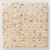 Matzah Magnified Passover Steinuntersetzer (Vorderseite)