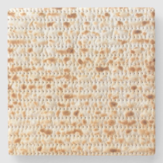 Matzah Magnified Passover Steinuntersetzer (Vorderseite)