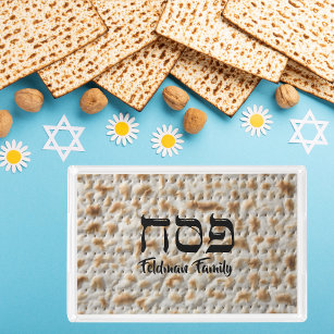 Matzah Matzo Pattern Pesach Passover Acryl Tablett