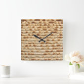 Matzah Quadratische Wanduhr (Zuhause)