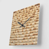 Matzah Quadratische Wanduhr (Winkel)