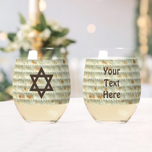 Matzah Weinglas Ohne Stiel (Insitu (Hochzeit))