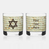 Matzah Whiskyglas (Vorderseite)