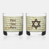 Matzah Whiskyglas (Rückseite)