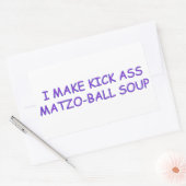 MATZO-BALL-MASTER RECHTECKIGER AUFKLEBER (Umschlag)