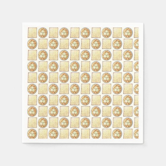 Matzo Ball Soup Matzah Flatbread Pessach Küche Serviette (Vorderseite)