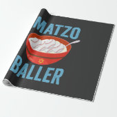 Matzo Baller Funny Baseball Hanukkah Holiday Gesch Geschenkpapier (Ungerollt)
