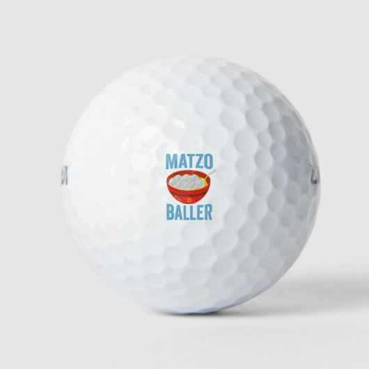 Matzo Baller Funny Golf Hanukkah Holiday Geschenk Golfball (Vorderseite)
