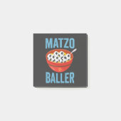 Matzo Baller Funny Soccer Hanukkah Holiday Geschen Post-it Klebezettel (Vorderseite)