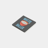 Matzo Baller Funny Soccer Hanukkah Holiday Geschen Post-it Klebezettel (angewinkelt)