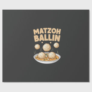 Matzo Baller Hanukkah Food Jüdische Kultur Geschenkpapier