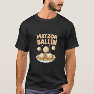 Matzo Baller Hanukkah Food Jüdische Kultur T-Shirt