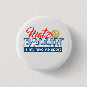 Matzo Ballin ist mein Lieblingssport - Passover-Ge Button