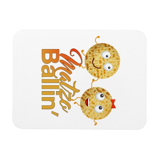 Matzo Ballin'. Pessach Segel Magnet (Horizontal)