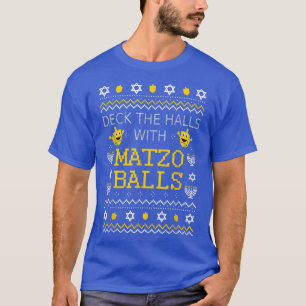 Matzo Balls Ugly Christmas Sweater Judisch Hanukka T-Shirt