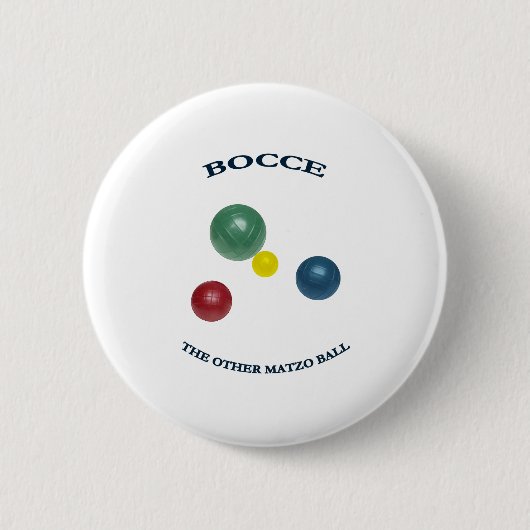 Matzo Bocce Ball Button (Vorderseite)