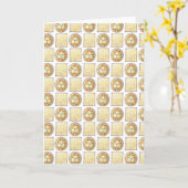 Matzo Matzah Ball Soup Jüdische Küche Pessach Karte (Gelbe Blume)