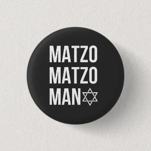 Matzo Matzo Man Jewish Hanukkah Button