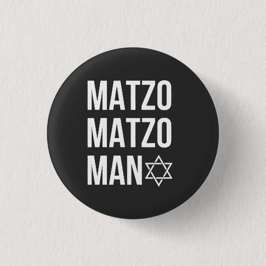Matzo Matzo Man Jewish Hanukkah Button (Vorderseite)