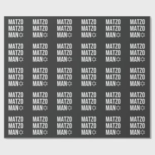 Matzo Matzo Man Jewish Hanukkah Geschenkpapier