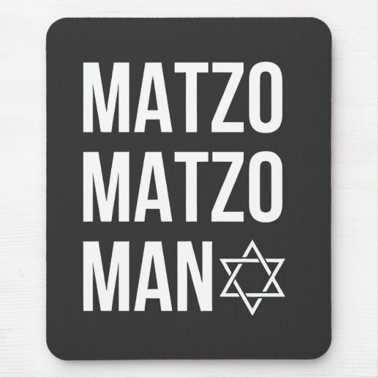 Matzo Matzo Man Jewish Hanukkah Mousepad (Vorne)