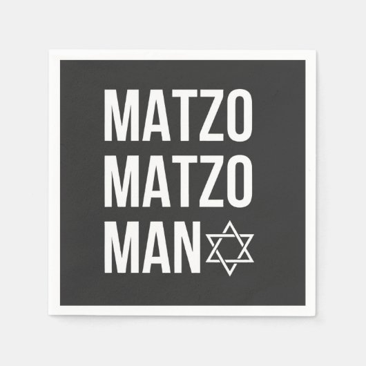 Matzo Matzo Man Jewish Hanukkah Serviette (Vorderseite)