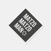 Matzo Matzo Man Jewish Hanukkah Serviette (Ecke)