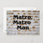 Matzo, Matzo Man Postkarte (Vorne/Hinten)