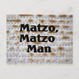 Matzo, Matzo Man Postkarte
