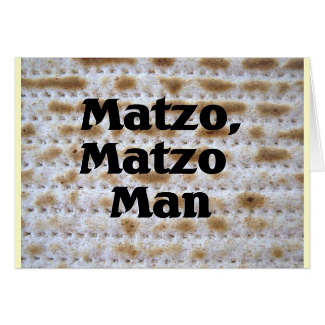 Matzo, Matzo-Mann (Vorderseite (Horizontal))