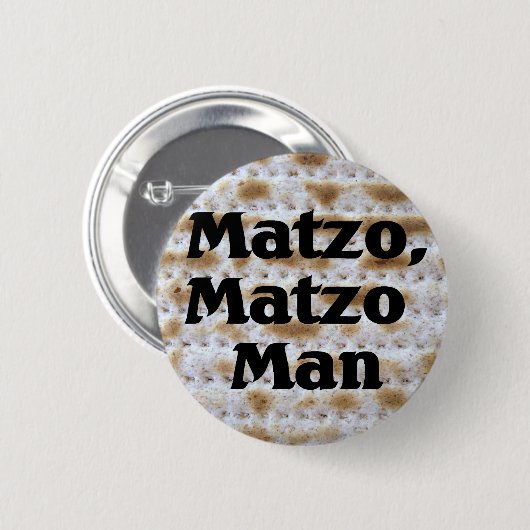 Matzo, Matzo-Mann Button (Vorne & Hinten)