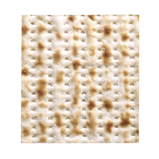 Matzo Note Pad, 40 Seiten - Jüdischer Spaß Notizblock (Vorderseite)