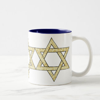 Matzoh-Davidsstern Zweifarbige Tasse