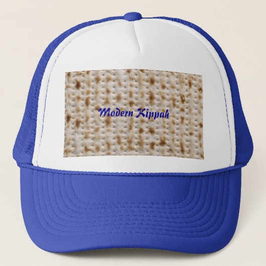 Matzoh Modern Kippah Pessach Seetuch Hut Truckerkappe (Vorderseite)