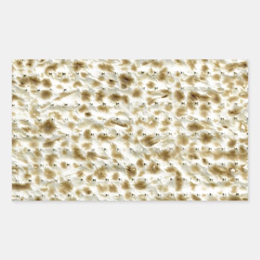 Matzoh Rechteckiger Aufkleber (Vorderseite)