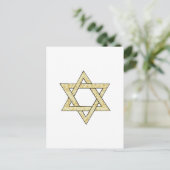 Matzoh Star von David Postkarte (Stehend Vorderseite)