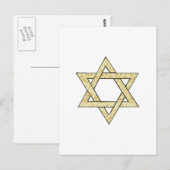 Matzoh Star von David Postkarte (Vorne/Hinten)